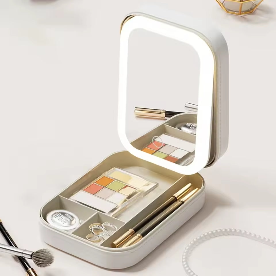 GlowCase™: The Ultimate Portable LED Makeup Organizer
