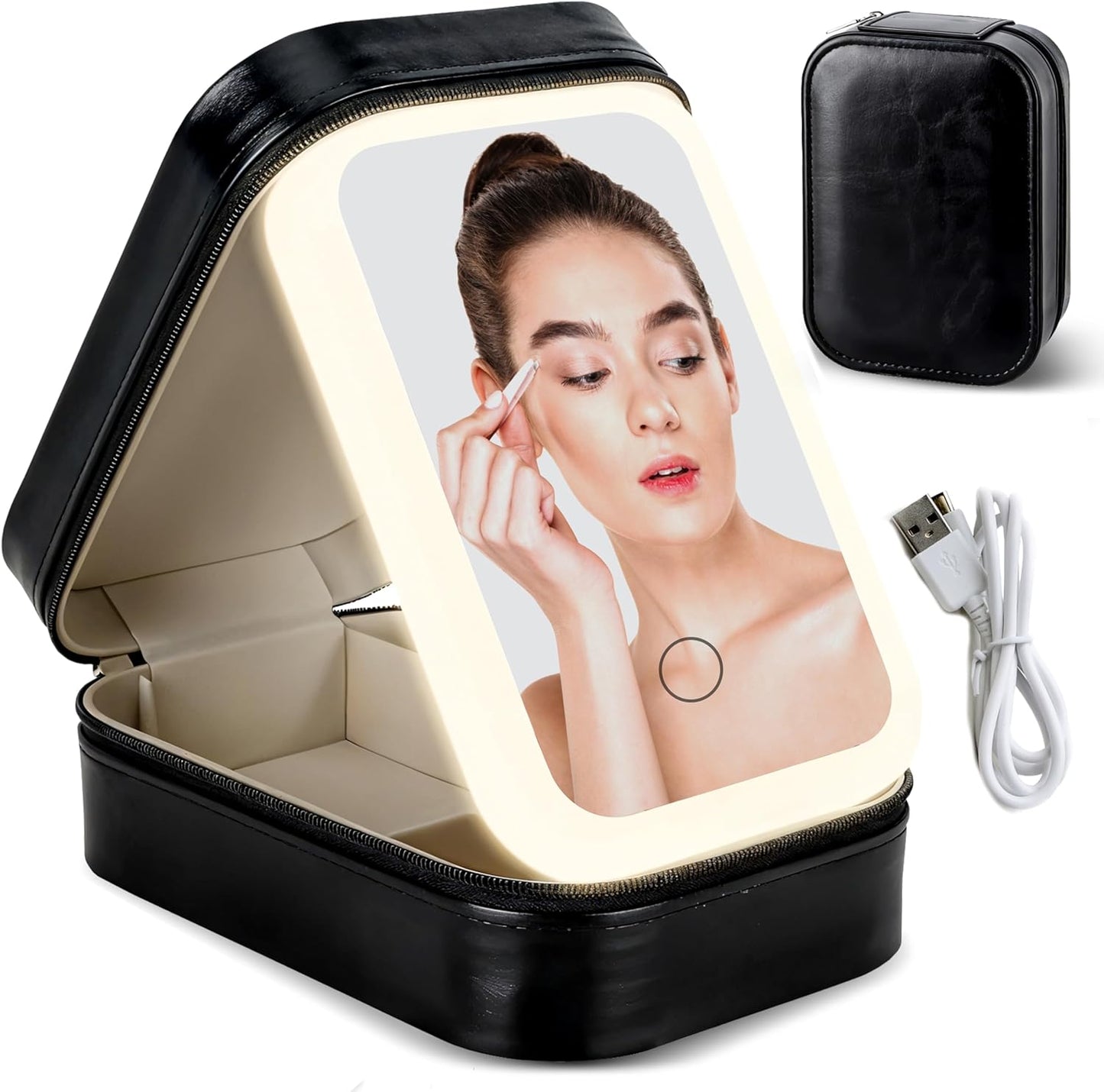 GlowCase™: The Ultimate Portable LED Makeup Organizer