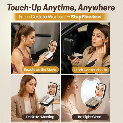GlowCase™: The Ultimate Portable LED Makeup Organizer