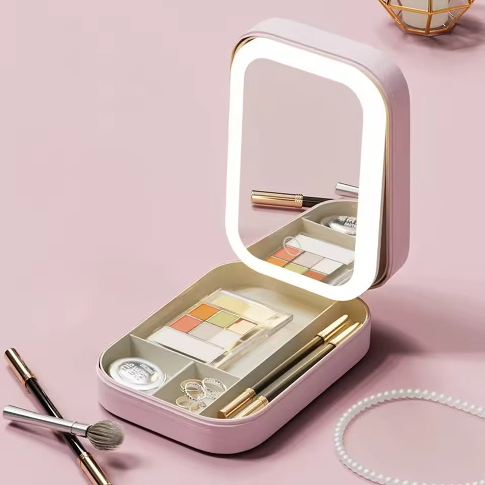 GlowCase™: The Ultimate Portable LED Makeup Organizer